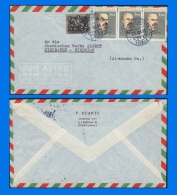 PT 1965-0001, Airmail Cover From Lisbon To Wiesbaden Germany - Briefe U. Dokumente