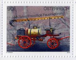 Austria - 150 J.Freiwillige Feuerwehren - Fire Brigade - Unused Stamps