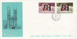 BRITISH ANTARCTIC TERRITORY 1972 SILVER JUBILEE  FDC - FDC