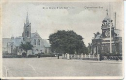 ESSEX - CLACTON - CHRIST CHURCH AND LIFE BOAT HOUSE 1909 Es365 - Clacton On Sea