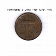 NETHERLANDS    5  CENTS  1986  (KM # 202) - 1980-2001 : Beatrix