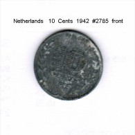 NETHERLANDS    10  CENTS  1942  (KM # 173) - 10 Centavos