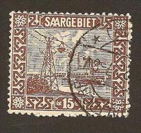 Saargebiet Michel Nr.  87 Mit Plattenfehler V -  Gestempelt - Gut Erkennbar - Used Stamps