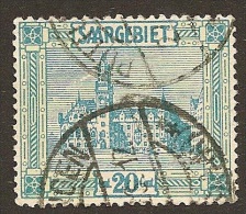 Saargebiet Michel Nr.  99 Mit Plattenfehler V -  Gestempelt - Gut Erkennbar - Used Stamps