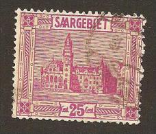 Saargebiet Michel Nr.  100 Mit Plattenfehler III -  Gestempelt - Gut Erkennbar - Used Stamps