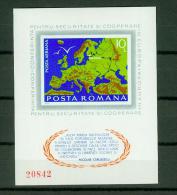 Rumania Romania 1975,1 Block,Helsinki Security Conference,MNH/Postfris (E1938) - Institutions Européennes