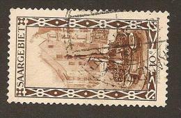 Saargebiet Michel Nr.  108 Mit Plattenfehler  II -  Gestempelt - Gut Erkennbar - Used Stamps