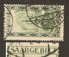 Saargebiet Michel Nr.  112 Mit Plattenfehler  II -  Gestempelt - - Used Stamps