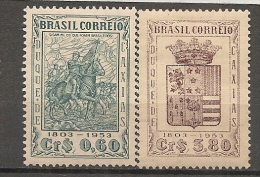 BRASIL  - Duque De Caixias  - 1953  Yvert # 536-539  - * MINT LH - Unused Stamps