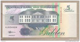 Suriname - Banconota Non Circolata Da 5 Fiorini - 1998 - Surinam