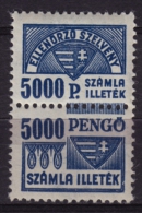 1945 Hungary - FISCAL BILL Tax - Revenue Stamp - 5000 P - MNH - Steuermarken