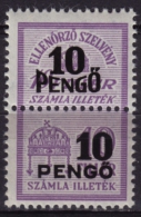 1945 Hungary - FISCAL BILL Tax - Revenue Stamp / Overprint - 10 P - MNH - Fiscales