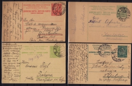 1920-1930 Yugoslavia SHS - Stamped STATIONERY - POSTCARD - LOT - Entiers Postaux