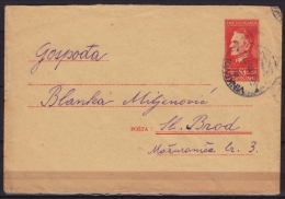 1949 Yugoslavia - Stamped STATIONERY - Envelope / Letter - Used - Vinkovci Slavonski Brod - Entiers Postaux