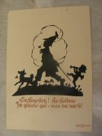 Silhouette -  Georg Klishke - Schiemann - Zittau    D110333 - Silhouetkaarten
