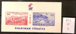 Turquie  BF 7 ** Côte 6 € - Nuovi