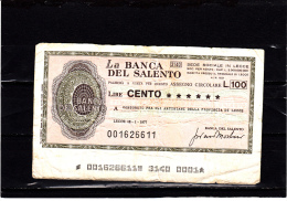 Anca Del Salento - 100 Lire - ( Circolato) - [10] Checks And Mini-checks