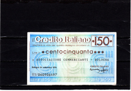 Credito Italiano - 150 Lire - ( Circolato) - [10] Cheques En Mini-cheques
