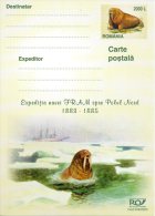 ROUMANIE. Carte Pré-timbrée De 2003. Expédition Fram/Nansen/Morse. - Spedizioni Antartiche