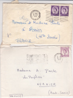 Bournemouth Poole A 1964 - 2 Covers - Cartas & Documentos