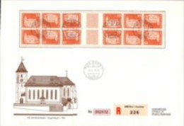 SUISSE, 1973, Definitives, Baudenkmäler, Kherdruck Mit Zwishensteg, FDC, Registered,  Numbered - Tête-bêche