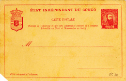 Congo Belge - Entier Stationery Ganzsache  - CP 10 - !!! Un Coin Déchiré - Interi Postali