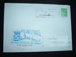 LETTRE TP MARIANNE DE LUQUET 2,70F ROULETTE OBL.MEC. 30-7-1999 29240 BREST NAVAL (29 FINISTERE) - 1997-2004 Marianne Of July 14th