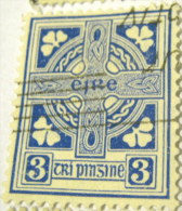 Ireland 1922 Celtic Cross 3d - Used - Usati