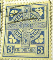 Ireland 1922 Celtic Cross 3d - Used - Usati