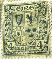 Ireland 1922 Irish Arms 4d - Used - Usati