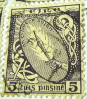 Ireland 1922 Sword Of Light 5d - Used - Oblitérés