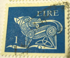 Ireland 1971 Stylised Dog 1p - Used - Used Stamps
