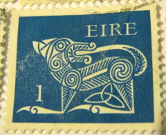 Ireland 1971 Stylised Dog 1p - Used - Gebraucht