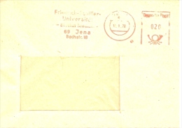 DDR Jena AFS 1978 Friedrich Schiller Universität Bereich Medizin - Maschinenstempel (EMA)