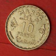 MAROCCO  10  FRANCS  1371   KM# 49  -    (Nº03284) - Marocco