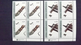 UNO-Wien 361/2 Yt 374/5 **/mnh, Eckrandviererblock EVB ´D´, Osttimor (auch EVB ´C´ Möglich) - Unused Stamps