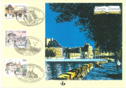 BELGIUM -  CARTE SOUVENIR- 15.10.1994 - SIMENON - COB 2579HK -  Lot 8553 - Erinnerungskarten – Gemeinschaftsausgaben [HK]