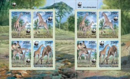 Niger. 2013 Giraffes. (101a). Sheet Of 2 Sets - Giraffe