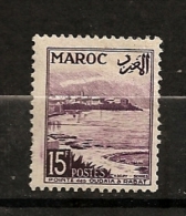 Maroc 1951 N° 312 Iso ** Courants, Vues, Gravés, Pointe Des Oudayas, Mer, Plage, Minaret - Oblitérés