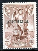 !										■■■■■ds■■ Portugal 1911-12 AF#202* Madeira 75 Réis (x0342) - Neufs