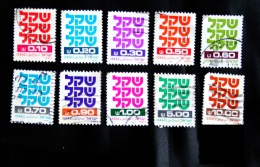 Rare Lot Série De 10 Timbres Oblitérés Israel  /  Good Stamps Very Fine Used  Excellent Etat - Lots & Serien