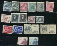Chechoslovakia 1947 Mi 512-528 MNH (4 Stmps Are MH) Complete Year Cv 17.50 Euro - Annate Complete