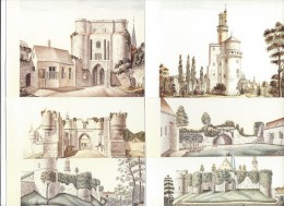 12 CPM - ANTOING - LE CHATEAU : Vue Extérieur Et Intérieur Des Remparts Fortifiés, Donjon, Entrée, Grand Bolewerk - Antoing