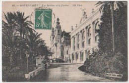 Monaco Lot 3 CP Casino, Hôtel De Paris, Les Jardins Obliteration Sur Timbres Français - Casino