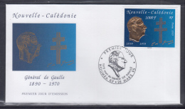 New Caledonia 1995 General De Gaulle FDC - FDC