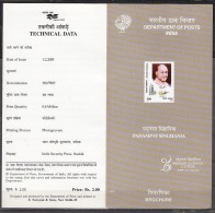 INDIA, 2005, Birth Centenary Of Padampat Singhania, And Ship, (Industrialist And Philanthropist),  Folder - Covers & Documents