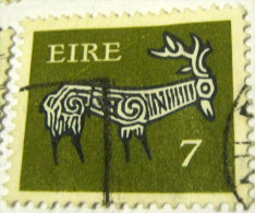 Ireland 1974 Stylised Stag 7p - Used - Used Stamps