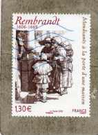 FRANCE : Peinture  : REMBRANDT   "Mendiants à La Porte D´une Maison"  (eau-forte-)  Art -Tableau - Peintre Hollandais - - Rembrandt