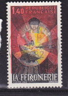 FRANCE N° 2206 1F40 MULTICOLORE ROUGE DECALE OBL - Used Stamps