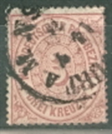 Norddeutscher Postbezirk Mi. 9 Gest. Ziffer - Used